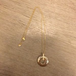 Sterling and crystal faceted Swarovski pendent